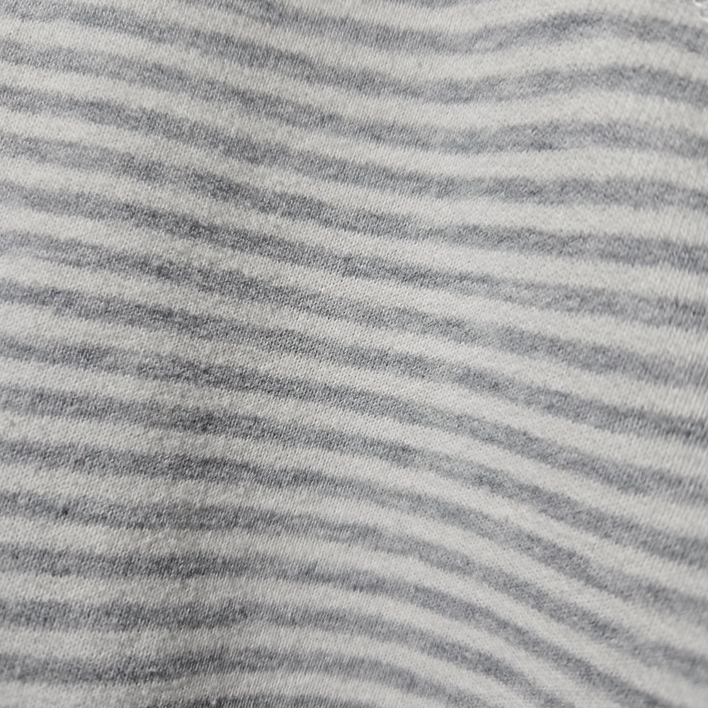 Abercrombie & Fitch Gray And White Striped Lace-Up Sweatshirt Size Medium - Picture 5 of 8
